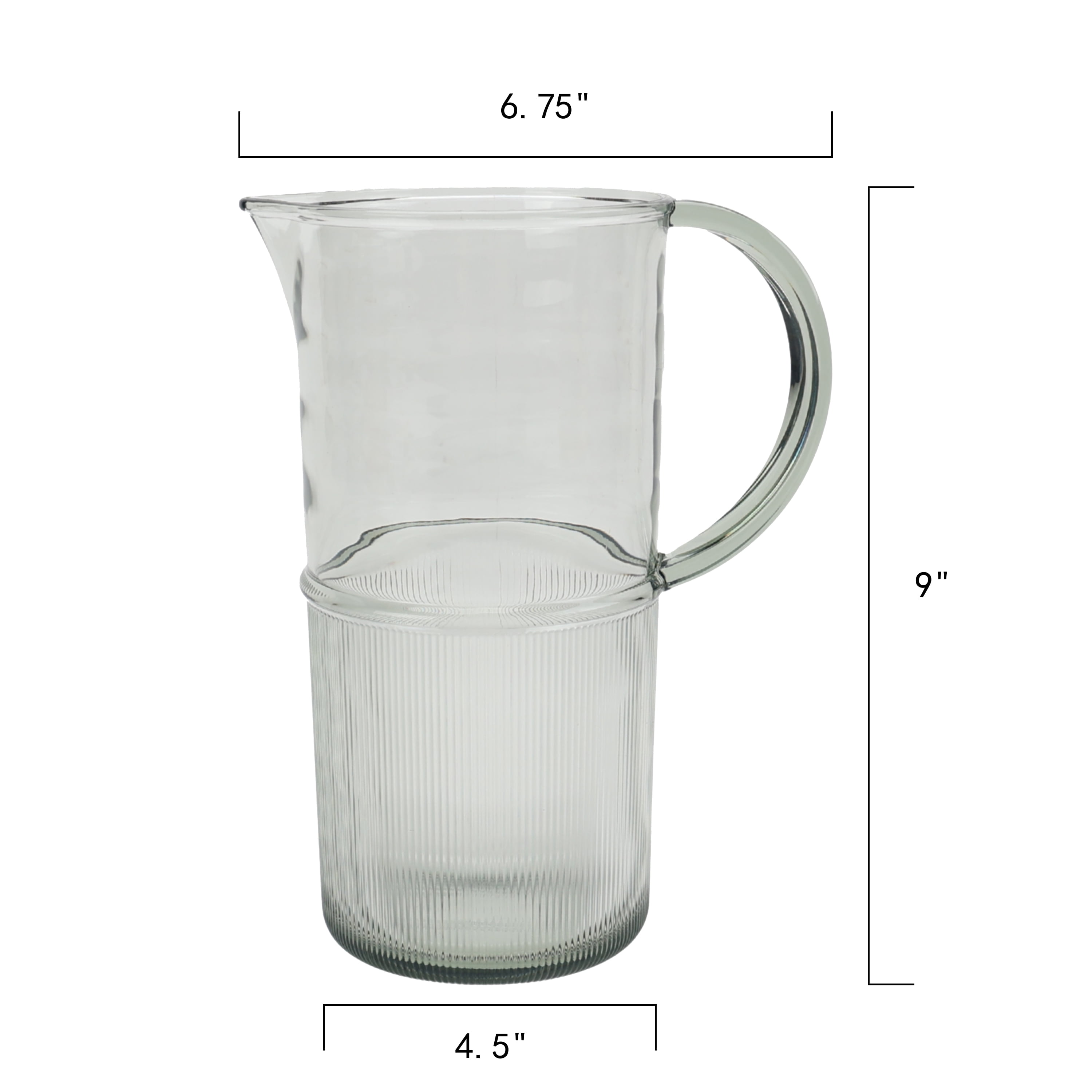 Better Homes & Gardens Pichet en Acrylique Teinté Texturé, Vert, 1 Unité