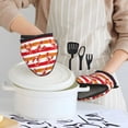 thumbnail image 6 of Pofeuu Red Lobster Print Thickened Mini Silicone Oven Mitts Heat Resistant, Rubber Oven Mitt Gloves, Finger Pinch Grips, Pot Holder, Silicone Potholder, 6 of 7