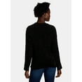 thumbnail image 3 of Time and Tru Women's and Women’s Plus Chenille Crewneck Sweater, Midweight, Sizes XS-4X, 3 of 5