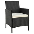 thumbnail image 4 of Imperia Steel Rattan 4-Piece Patio Conversation Set with Cushions, 4 of 5