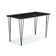 thumbnail image 2 of Hubbub Maker Hairpin Leg Desk  60"W Black Laminate, 2 of 2