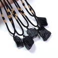 thumbnail image 3 of Collar de turmalina negra Sunnimix con colgante de cristal piedras crudas, 3 of 6