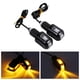 thumbnail image 1 of 1 par de motos 7/8 '' Manillar End 6 LED Luces de giro para motocicleta Luz ámbar para manillar de motocicleta de 18 mm a 22 mm EOTVIA NO, 1 of 6