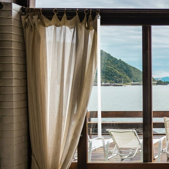 UPOUART Clear Acrylic Curtain Pull , Modern Design, Window Drapery Rod Accessory, 1 Piece