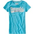 thumbnail image 1 of Aeropostale Camiseta atlética gráfica para mujer, azul, extra pequeña, 1 of 1