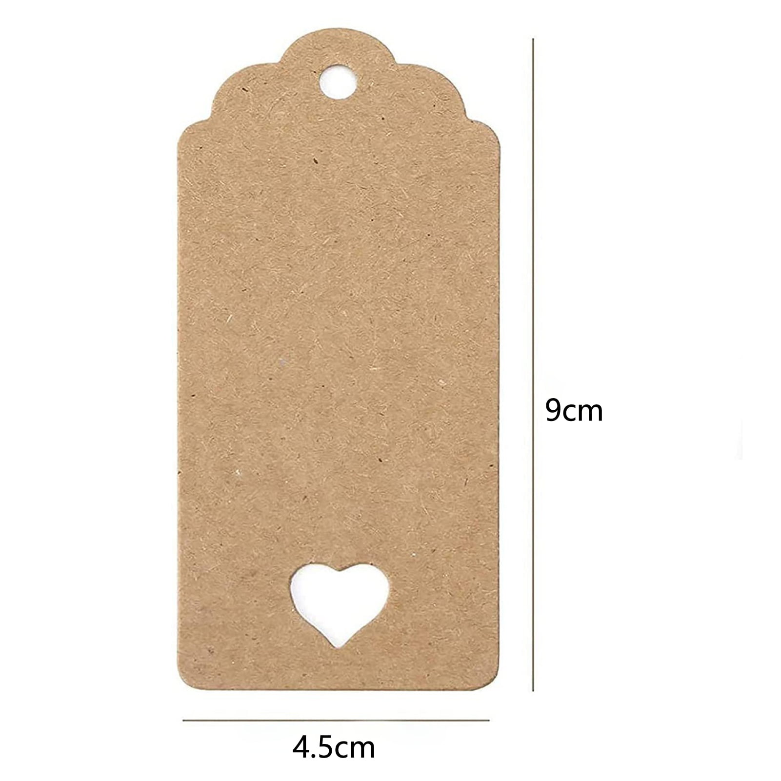 100Pcs Kraft Paper Shop Gift Tags Hand Made with Love Labels for Party  Decor Garment Packaging Hang Paper Candy Stickers Label