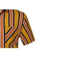 thumbnail image 6 of SSLR Hawaiian Shirt for Men Striped Shirt Casual Short Sleeve Button Down Shirts, 6 of 8