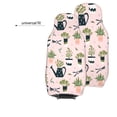 thumbnail image 6 of XMXT 2Pcs Car Seat Cover Decor Protector, Pink Potted Plants Front Seat Covers for Cars SUVs, Universal Fit, 6 of 9