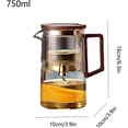 thumbnail image 4 of Teapot with Infuser 500Ml/750ml Glass Tea Pot with Strainer Clear Magic Teapot, 4 of 5