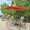 Orange, variant on Rectangle Patio Umbrella 6.5x10ft, Outdoor Market Table Umbrella Aluminum Pole with Tilt and Crank 6 Sturdy Ribs for Deck Lawn Pool, Wine Red