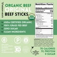 thumbnail image 3 of Mission Meats USDA Organic Grass-Fed Beef Sticks, Zero Sugar, 7g Protein, 0.75 oz (12ct), 3 of 8