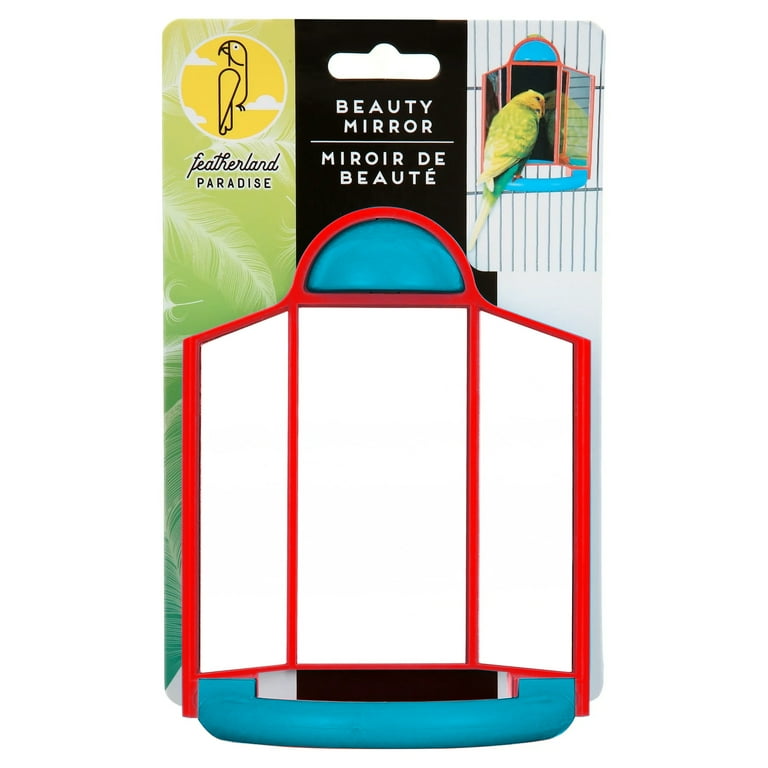 バレリーナ　ミラー　ファンシートイ Featherland Paradise Triple Mirror Bird Toy With Perch - Walmart.com