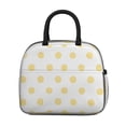 thumbnail image 2 of Insulated Lunch Bag for Women, Floral Print Oxford Fabric Lunch Box, Leakproof Thermal Cooler Tote for Work, School & Picnic, Vintage Dot Print, 2 of 5