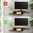 Wall Mounted Media Console, Floating Stand Component Shelf