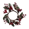 thumbnail image 3 of FVDPWYE Christmas Candle Ring Handcrafted Decoration for Birthday Door Anniversaries Stylish A, 3 of 9
