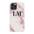 thumbnail image 1 of Personalised Rosa Marble Initials iPhone 14 Pro Max Case,iPhone 16 Plus, 1 of 4