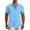 Light Blue, variant on Wo-Fusoul Mens Shorts Men's Linen Short Sleeve Lapel Collar Button-Down Shirt, Solid Color Casual Wear Mens Shirts Short Sleeve