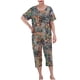 thumbnail image 1 of Juegos de Dos Piezas para las Mujeres de Verano Casual Manga Corta Cuello Redondo Pijamas Y Pantalones Cortos, Pijamas de Verano para las Mujeres, 1 of 3