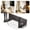 Grey, variant on No Drill Router Shelf Wall Mount WiFi Stand - Adjustable Steel Modem Rack With Strong Hook For Internet Organizer - Smart Home Accessories For Living Room Bedroom Office (Black)