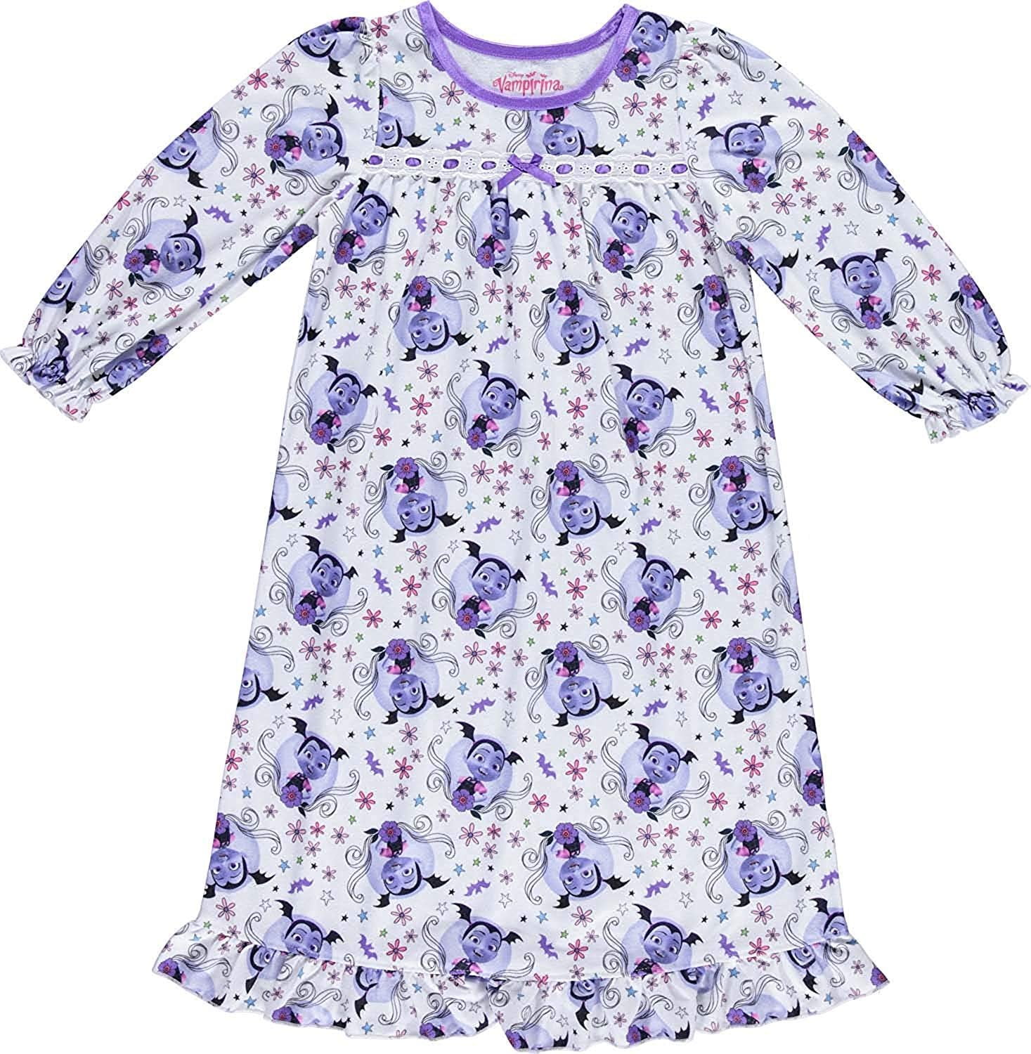 Disney Junior Girls Vampirina Nightgown Long Sleeve Nightgown Set