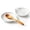 Seashell White, variant on Onader 2-Piece Spoon Rest, 5" Ceramic Spoon Holder for Kitchen Utensils Soup Ladle Slotted Turner Spatula, Cooking Utensil Rest for Kitchen Countertop, Starry Blue