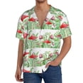 thumbnail image 3 of Disketp Men's Hawaiian Amanita Fly Agaric Print Shirts Button Down Holiday Beach Shirts-4X-Large, 3 of 7