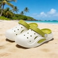 thumbnail image 2 of Krdevn Kids' Solid Color Clogs Lightweight Breathable Hollow Out Non-Slip Summer Beach Slip-On Casual Sandals,Sizes 5-6 Years, 2 of 4