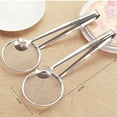 thumbnail image 3 of Newly Upgraded Version 2 PACKS Stainless Steel Fine Tea Mesh Strainer Colander Sieve with Handle for Kitchen Food Rice Vegetable Kitchen Colander Silver, 3 of 3