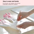 thumbnail image 3 of 3 Pairs Reusable Waterproof Household Dishwashing Cleaning Rubber Kitchen Gloves  S, 3 of 10