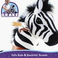 thumbnail image 4 of PonyCycle Ride-on Animal Toy Zebra for Boys and Girls Age 4-7 Ux468, 4 of 11