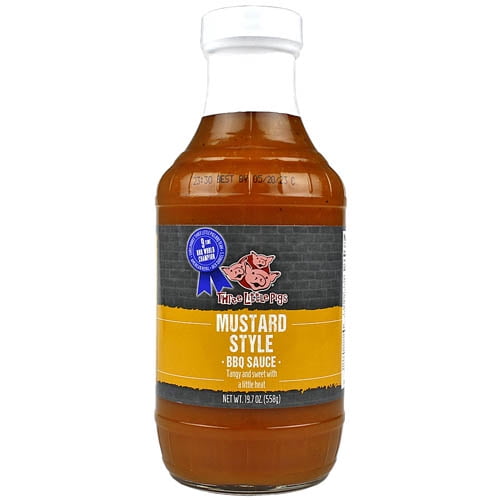 Three Little Pigs Mustard Style BBQ Sauce 19.7 Oz Championship Rated