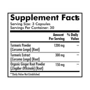 Santo Remedio, Turmeric Supports Joint Health, Dietary Supplement, 1650 mg, 90 Count, Unisex