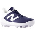 thumbnail image 5 of New Balance Youth 4040V8 Molded Baseball Cleats Navy/White 2.5, 5 of 6