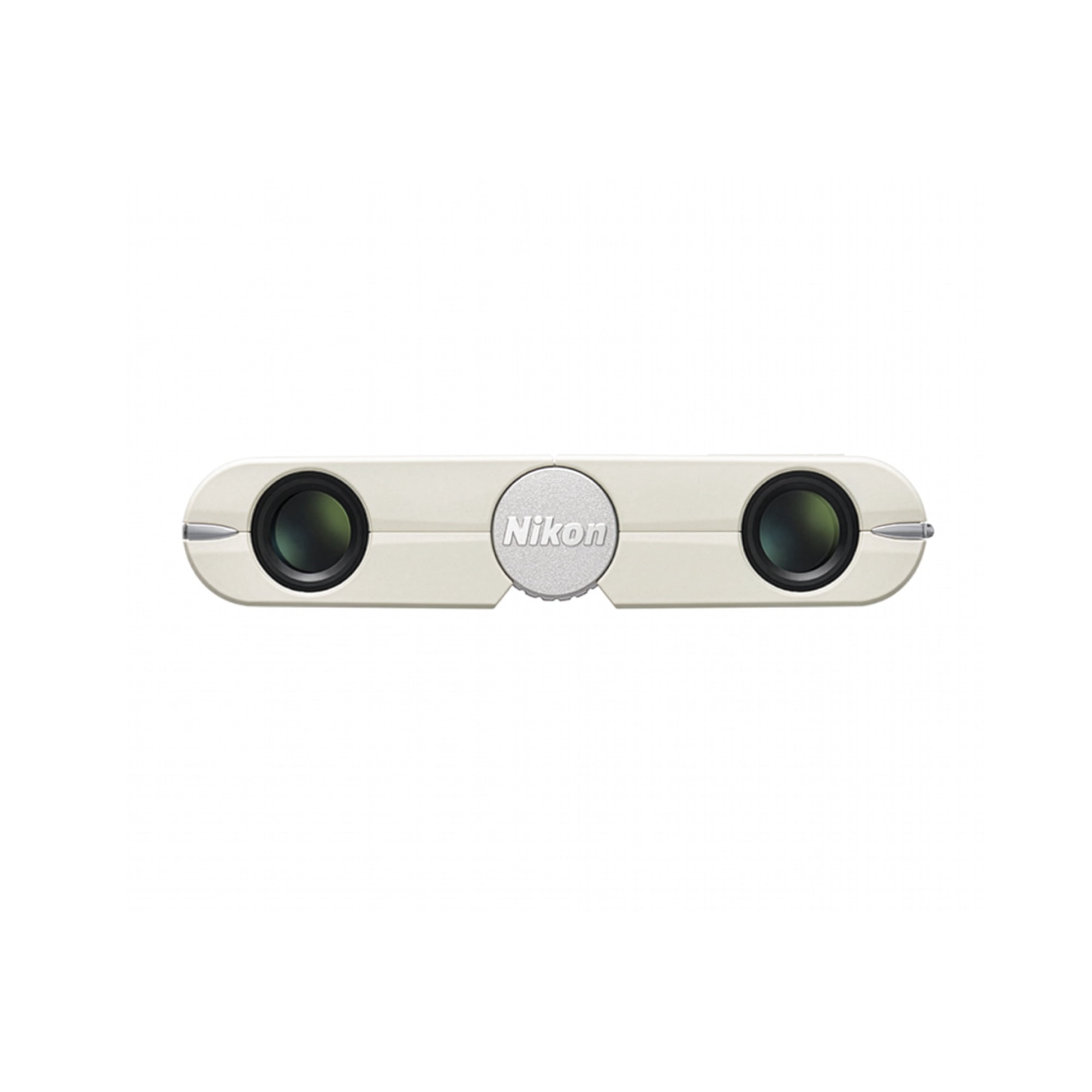 Nikon 4x10D CF Lightweight Pocket Binoculars with 4x Magnification, Elegant Design, Multilayer Premium Coatings, and Case and Neck Strap Included (Ivory White)