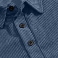 thumbnail image 4 of Aimik Corduroy Polo Shirts for Men Long Sleeve Elbow Patch Turndown Collar Casual Work Shirts Fall Winter Durable Button Down Collared Tee, 4 of 6