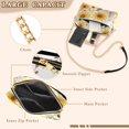 thumbnail image 3 of FORMRS Women Crossbody Purse with Chain Strap Vegan Leather Shoulder Handbag, Beige Sunflowers, 3 of 7