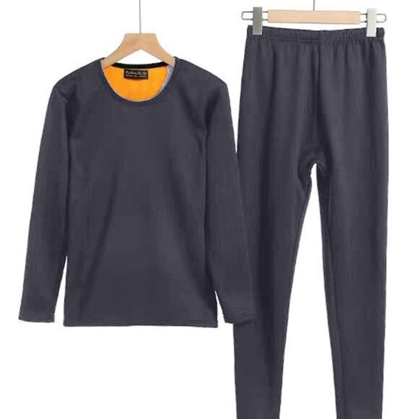 Ropa interior térmica para hombre, calzoncillos largos con forro polar, conjunto de ropa interior larga para clima frío, parte superior e inferior de invierno