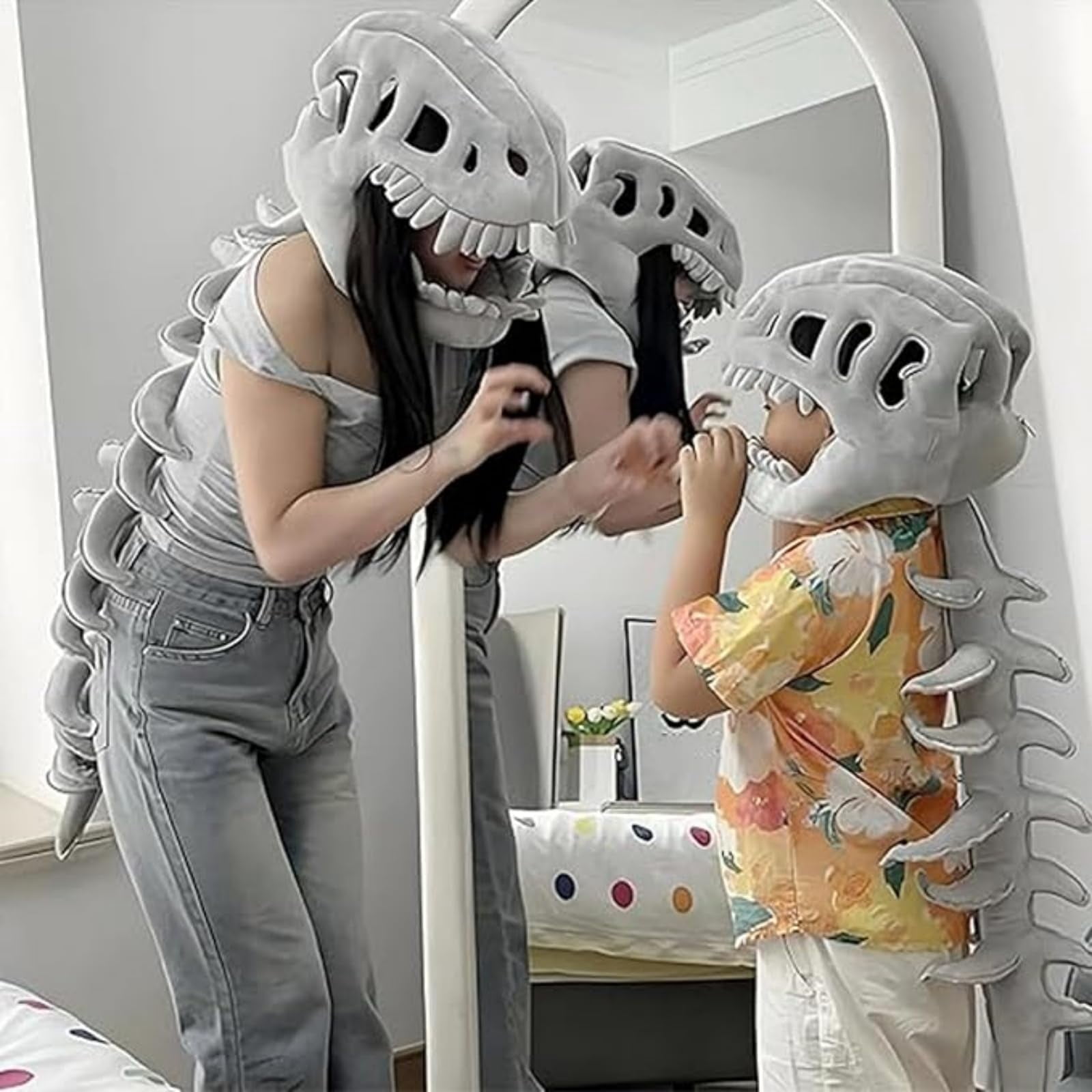 My Cozy Dino Plush Costume with Dino Hood, Dinosaur Plush Wearable for Kids, MyCozy Cozy Dino Costume for Dress-Up Play