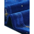 thumbnail image 5 of INSPIRE CHIC Women's Velvet Dress Square Neck Mesh Puff Sleeve Star Party Prom Dresses L Royal Blue, 5 of 6