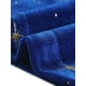thumbnail image 5 of INSPIRE CHIC Vestido de Terciopelo para Mujeres con Cuello Cuadrado, Mangas de Malla y Estampado de Estrellas, Vestidos de Fiesta y Prom, Azul Real XL, 5 of 6