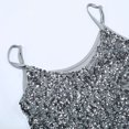 thumbnail image 5 of SNKSDGM Female Lace Tank Tops for Women Green Ribbed Tank Tops for Women Built in Bra Women's Slim fit Sequin Sexy Sequin Tank Top Base One Size, 5 of 6