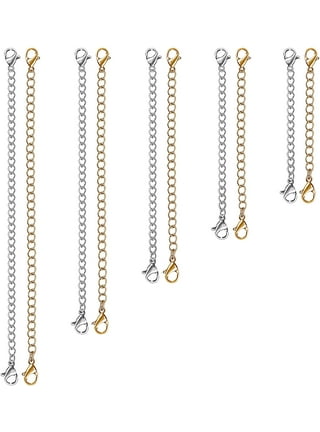 Necklace Extender, 15 PCS Chain Extenders for Necklaces, Premium Stainless  Steel Jewelry Bracelet Anklet Necklace Extenders (5 Gold, 5 Silver, 5 Rose
