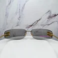 thumbnail image 4 of MIU MIU Sunglasses NIB Gold Wrap Rimless Made In Italy Authentic 75-14-110mm, 4 of 6