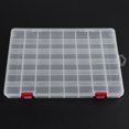 thumbnail image 5 of Contenedor de caja de almacenamiento de señuelos de pesca de plástico transparente de 48 compartimentos para pesca, 5 of 5
