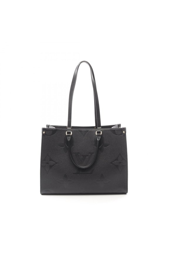Pre-Owned Louis Vuitton OnTheGo MM Tote Bag Handbag Leather Monogram Empreinte Women's Black...