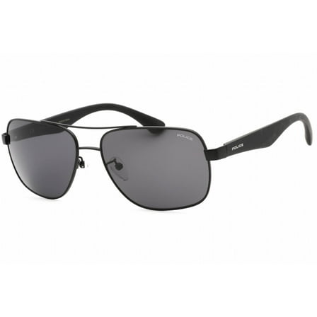 Police SPL655 0531 Men's Semi Matte Black Metal Frame Sunglasses