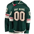 thumbnail image 2 of Jersey de hockey sobre hielo de Minnesota con bordado personalizado para hombres, mujeres y jóvenes, 2 of 5