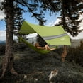 thumbnail image 3 of VILLEY Hammock Tent Rain Fly, Octagonal Waterproof Camping Tarp, Sun Shelter for Camping, Backpacking, Hiking, Accessory Includes Stakes, Ropes and Carry Bag (Green), 3 of 7
