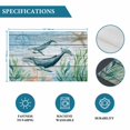 thumbnail image 6 of Coastal Whale Placemats Set of 4, Farmhouse Nautical Marine Life Starfish Placemats for Dining Table, Place Mats for Kitchen Tabletop, Waterproof Wipeable Dining Table Mats Set, 6 of 9
