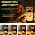 thumbnail image 4 of Candle Warmer Lamp with Timer, Highland Cow Rustic Brown Farm Watercolor Fluffy Long Non-slip Wireless Remote Control Wax Melts Warmer with 4 Bulbs for Home Office Dorm, Birthday Gifts for Women, 4 of 7